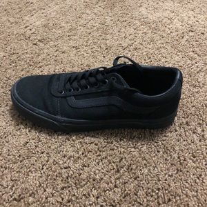 Vans all black bottom brown